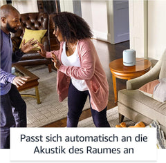Echo Studio (Neueste Generation) | Der beste Klang, den unsere smarten WLAN- und Bluetooth-Lautsprecher je geboten haben – mit Dolby Atmos, 3D-Audio, Smart-Home-Hub und Alexa | Weiß