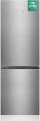 Heinrichs Fridge Freezer Combination 175 Litres, Cooling Volume 122 L, Freezer 53 L, LED Interior Lighting, Fridge Door Hinge, Changeable, Quiet 39 dB, Large Freezer Boxes, 7 Temperature Levels, inox