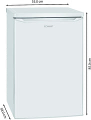 Bomann® Kühlschrank mit Gefrierfach klein | Kühlschrank 2 Ablagen | leise | mit 4-Sterne Gefrierfach | Kühlschrank klein mit Obst- und Gemüsefach | Türanschlag wechselbar | KS 7251 weiß