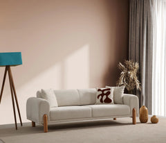 Lyke 3 Sitzer Bettsofa - Sahne