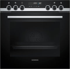 Siemens EQ522IA01, Einbauherd-Set, Bestehend aus HE517GBS4 Herd, 60 x 60 cm, 3D Heißluft, Selbstreinigung, Clip Auszug & EI645CFB6E Induktionskochfeld, Bräterzone, powerBoost, Edelstahl Rahmen