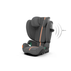 CYBEX Gold Kinder-Autositz Solution G i-Fix, Für Autos mit und ohne ISOFIX, Ab ca. 3 bis 12 Jahre (100 - 150 cm), Ab ca. 15 bis 50 kg, Lava Grey