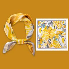 Premium Genuine Mulberry Silk Small Square Scarf