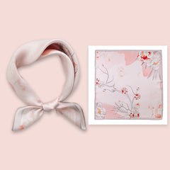 Premium Genuine Mulberry Silk Small Square Scarf