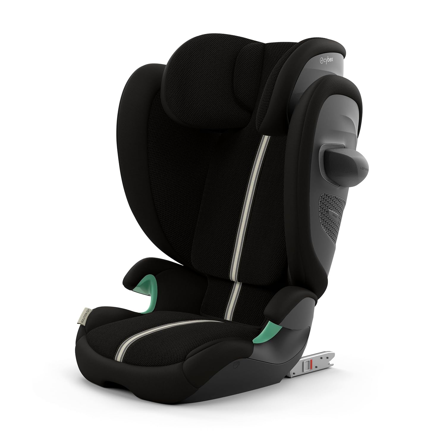 CYBEX Gold Kinder-Autositz Solution G i-Fix, Für Autos mit und ohne ISOFIX, Ab ca. 3 bis 12 Jahre (100 - 150 cm), Ab ca. 15 bis 50 kg, Lava Grey