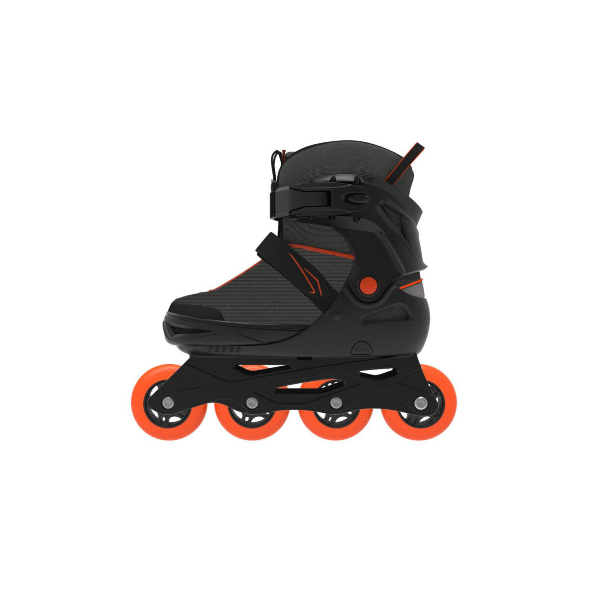 CRIVIT Jugend-Softboot-Inlineskates, größenverstellbar (schwarz/orange) - B-Ware neuwertig
