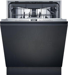 Siemens SN43ES14VE, iQ300 Smarter Geschirrspüler, Unterbau-Spülmaschine mit Besteckschublade, 60 cm, automatische Türöffnung dank autoOpen dry, besonders leise mit iQdrive-Motor, aquaStop, Edelstahl