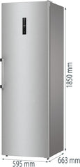 Gorenje R 619 DAXL6 Kühlschrank/AdaptTech/FreshZone/Schnellkühlfunktion/Umluft-Kühlsystem/LED Display / 398l / 185cm / EEK D/Edelstahl