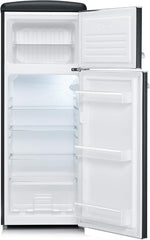 SEVERIN Retro - Kühl-/ Gefrierkombination, platzsparendes Raumwunder, 4 x höhenverstellbare Abstellflächen und eine große Veggiebox, 206 L Nutzinhalt, creme, RKG 8933