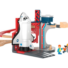 Playtive Holz-Eisenbahn-Set Weltraumstation, 67-teilig - B-Ware neuwertig