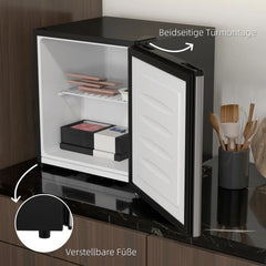 HOMCOM Mini-Gefrierschrank 35 L Silber – kompakt & effizient