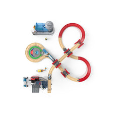 Playtive Holz-Eisenbahn-Set Weltraumstation, 67-teilig - B-Ware neuwertig