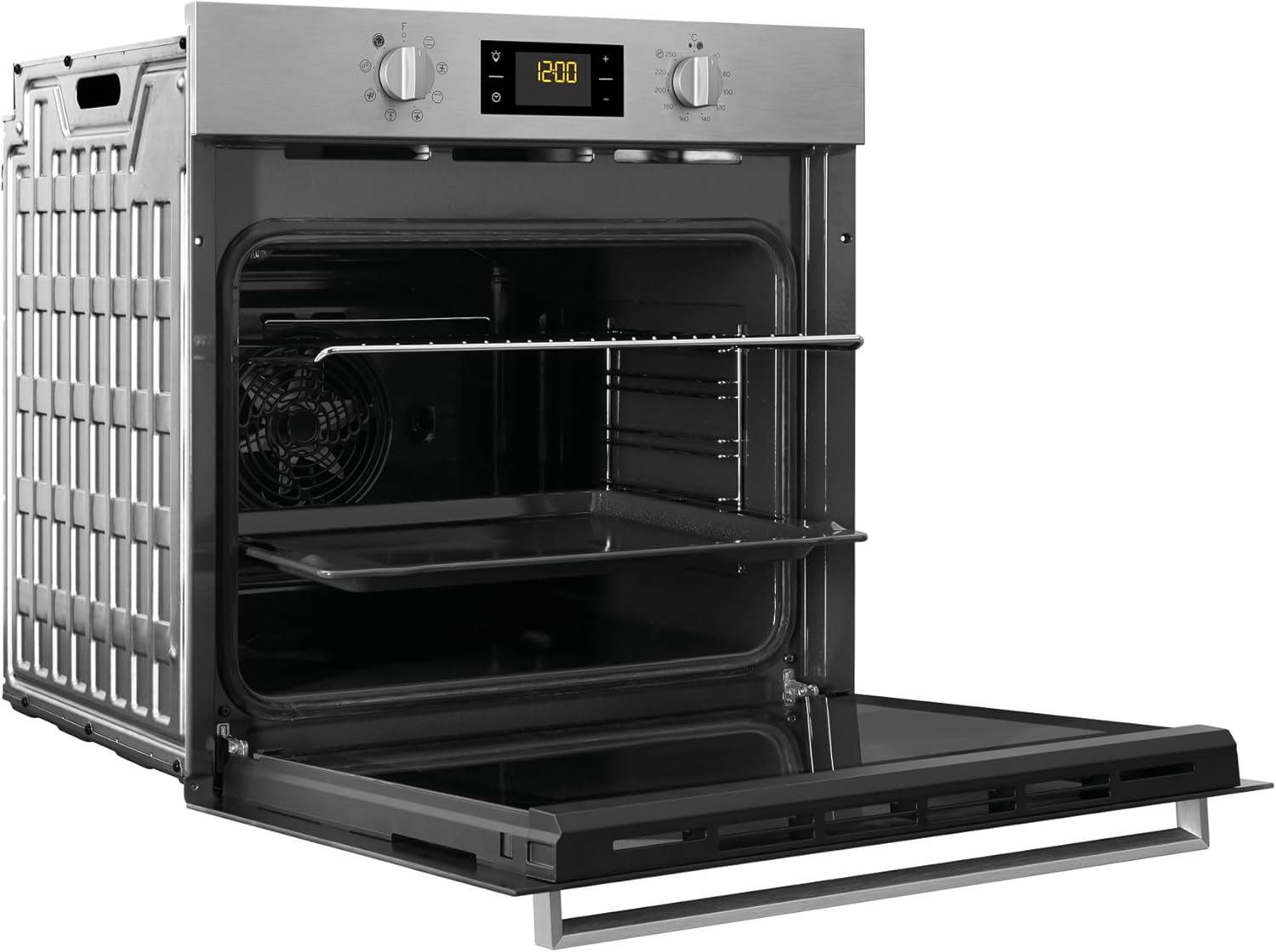 Privileg PBWR6 OH5F IN Einbau-Backofen/ Energieffizienzklasse A/ 71 L/ Hydrolyse-Reinigungsfunktion/ Multifunktions-Umluftbackofen Mit 7 Funktionen/ Edelstahl/ Turn&Go/ Click&Clean