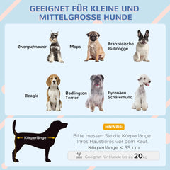 PawHut Hundehütte 81x54x78 cm mit Mesh-Fenster & Tragetasche
