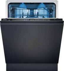 Siemens SN43ES14VE, iQ300 Smarter Geschirrspüler, Unterbau-Spülmaschine mit Besteckschublade, 60 cm, automatische Türöffnung dank autoOpen dry, besonders leise mit iQdrive-Motor, aquaStop, Edelstahl