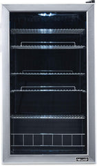 Getränkekühlschrank | Freistehender Kühlschrank für 126 Dosen mit Glastür mit Scharnier rechts | Mini-Getränkekühlschrank, perfekt für Bier, Wein, Limonade und kühlere Getränke