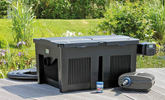OASE 56789 Durchlauffilter BioSmart Set 36000 geeignet für Teiche bis 36 m³, Filtersystem, Filterkomplettset inkl Filtermaterial, Teichpumpe und UVC Klärer