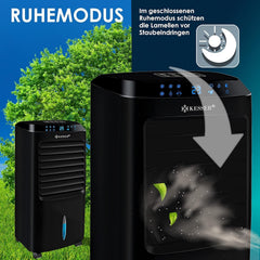 KESSER 4in1 Mobile Klimaanlage | Fernbedienung | Klimagert | Ventilator Klimaanlage | Timer | 3 Stufen | Ionisator Luftbefeuchter | Luftkühler |