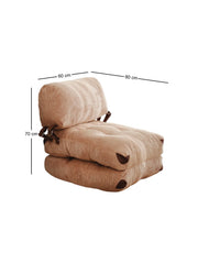 Fold Kadife Bettsofa - Kamel