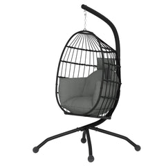Outsunny Hängesessel Outdoor faltbar mit Becherhalter