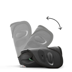 CYBEX Gold Kinder-Autositz Solution G i-Fix, Für Autos mit und ohne ISOFIX, Ab ca. 3 bis 12 Jahre (100 - 150 cm), Ab ca. 15 bis 50 kg, Lava Grey