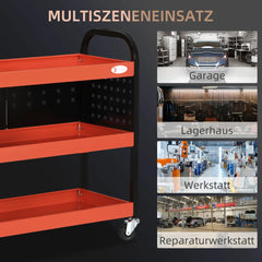 Durhand Werkzeugwagen mit Rollen und Lochwand Stahl