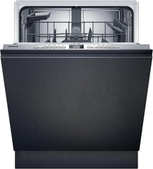 Siemens SN43ES14VE, iQ300 Smarter Geschirrspüler, Unterbau-Spülmaschine mit Besteckschublade, 60 cm, automatische Türöffnung dank autoOpen dry, besonders leise mit iQdrive-Motor, aquaStop, Edelstahl