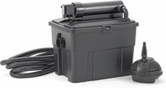 Pontec 50238 MultiClear Set 5000 - Komplettset aus Filterpumpe und Durchlauffilter , Durchlauffilterset, Mehrkammerfilter, Gartenteichfilter