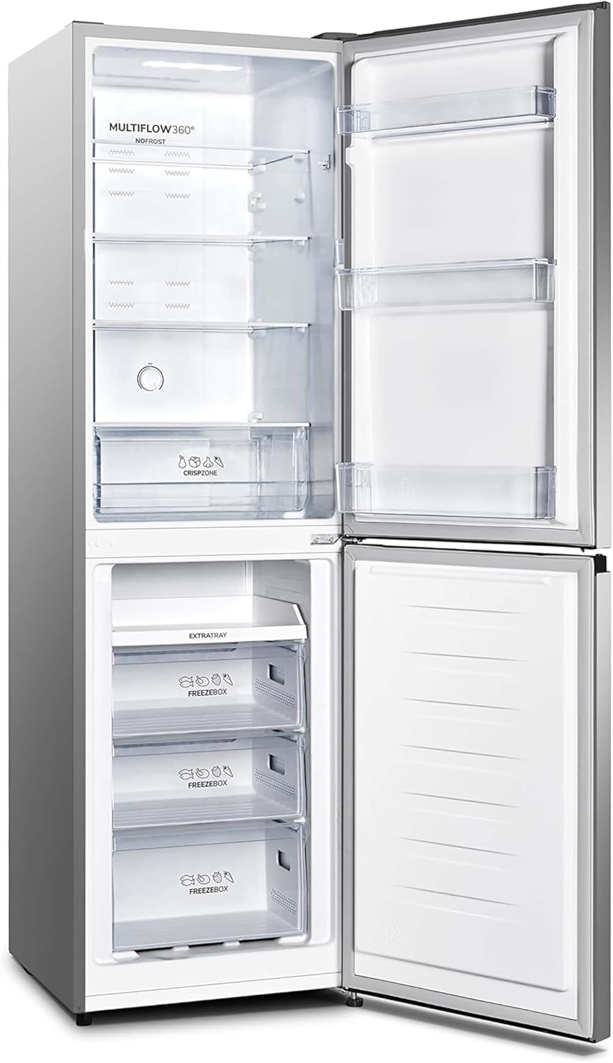 Gorenje N 619EAW4 Kühl-Gefrier-Kombination / LED Display / 186 cm / 300 l / NoFrostPLus / Gemüsefach mit Feuchteregler / FastFreeze / weiß