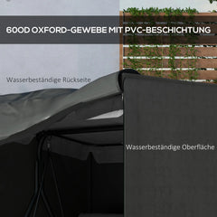 Outsunny Abdeckung Hollywoodschaukel witterungsresistent UV-Schutz