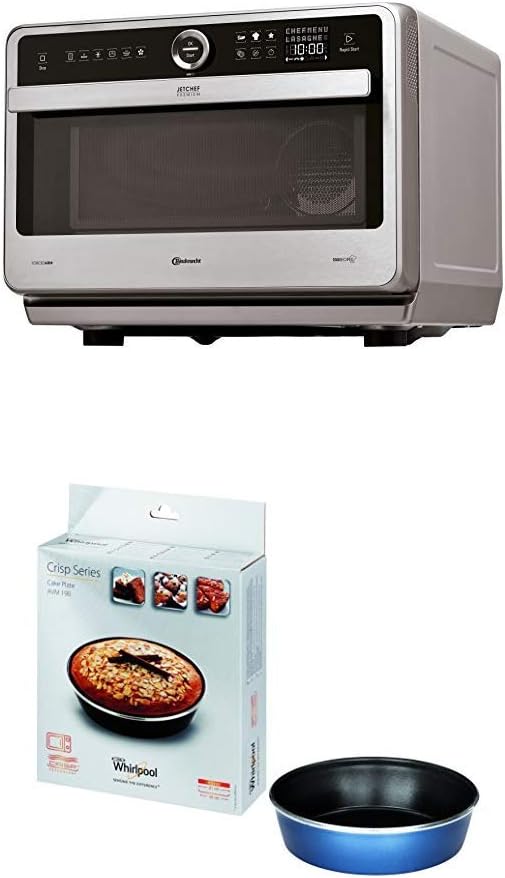 Bauknecht Jet Chef MW 179 IN Edelstahl 5in1-Multifunktionsmikrowelle/ 1000 W/ 33 L Garraum/Heißluft 1500 Watt/ Quartz Grill 1200 W/DualCrisp/ Dampfgaren/Schmelz- und Schnellauftau-Funktion