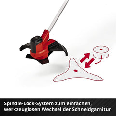 Einhell Akku-Sense AGILLO 18/200 Power X-Change (Lithium Ionen, 18V, 7.500 Umdrehungen/Min., Faden m. Tippautomatik/3-Zahn-Messer, Front-Motor, Bike-Handle, ohne Akku u. Ladegerät)