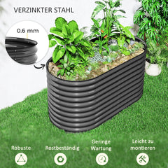 Hochbeet 160x80x80 cm aus Stahl für Garten & Balkon