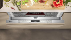 NEFF S157YCX03E, N 70, Smarter Geschirrspüler Vollintegriert, 60 cm, Besteckschublade, Made in Germany, Zeolith-Trocknung, besonders leise Spülmaschine, höhenverstellbarer Oberkorb, starker Sprühdruck