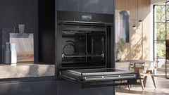Siemens HB572ABS3, iQ300, Einbau-Backofen 60 x 60 cm, Air Fry, activeClean Pyrolyse Selbstreinung, LED-Touchbedienung, 3D Heißluft, Schnellaufheizung, cookControl10 Automatikprogramme, Edelstahl