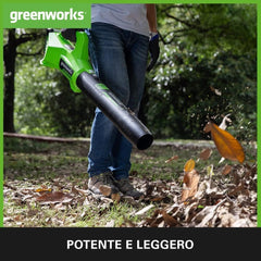 Greenworks 48V (2x24V) Selbstfahrender Akku Rasenmher für groe Flchen bis zu 480m, 46cm Schnittbreite, 55L Sack PLUS zwei 4Ah-Akkus und Doppelladegert GD24X2LM46SPK4X