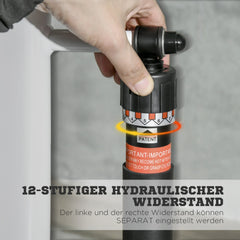 SPORTNOW Stepper mit Handgriff 12 Widerstandsstufen Monitor-Anzeige