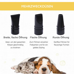 PawHut Hundefön 2800W geräuscharm stufenlos einstellbar