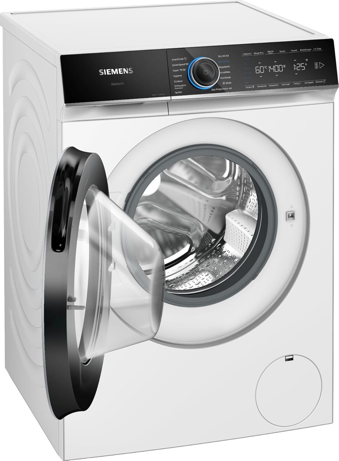 Siemens WM14N223 Waschmaschine iQ300, Frontlader mit 7kg Fassungsvermgen, 1400 UpM, speedPack L, LED-Display,Outdoor-Programm, Wei, 60cm