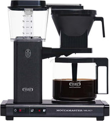 Moccamaster KBG Select, Kaffeemaschine, Retro Kaffeemaschine, Filterkaffee, Off-White, 1.25L