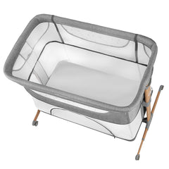 Momi SMART Bed 4-in-1 Kinderbeistellbetten bis 15 kg, Beistellbett für Babys mit Matratze, Höhenverstellbar