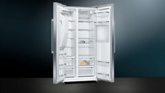 SIEMENS KF96NVPEA iQ300 Multi-Door-Kühlschrank, 183 x 91 cm, 405 L Kühlen & 200 L Gefrieren, hyperFresh längere Frische, noFrost nie wieder abtauen, superCooling schnellere Kühlung
