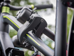 EUFAB 12010LAS Fahrradträger POKER-F, E-Bike geeignet, komplett vormontiert, Diebstahlschutz, für 2 Fahrräder, für Anhängerkupplung, Schwarz, 142 x 70 x 58 cm