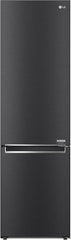 LG GBV22NCCEP Kühl-/Gefrierkombination – Smart Inverter Compressor, Total No Frost, Modern Flat Door Design, Matt Schwarz Metallic, Energieeffizienz A