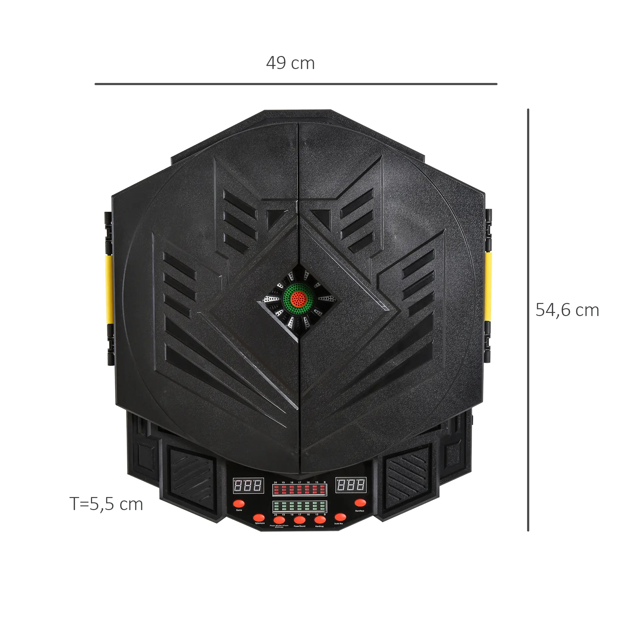HOMCOM elektronische Dartscheibe Dartboard 27 Spiele 8 Spieler