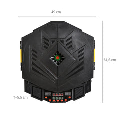 HOMCOM elektronische Dartscheibe Dartboard 27 Spiele 8 Spieler
