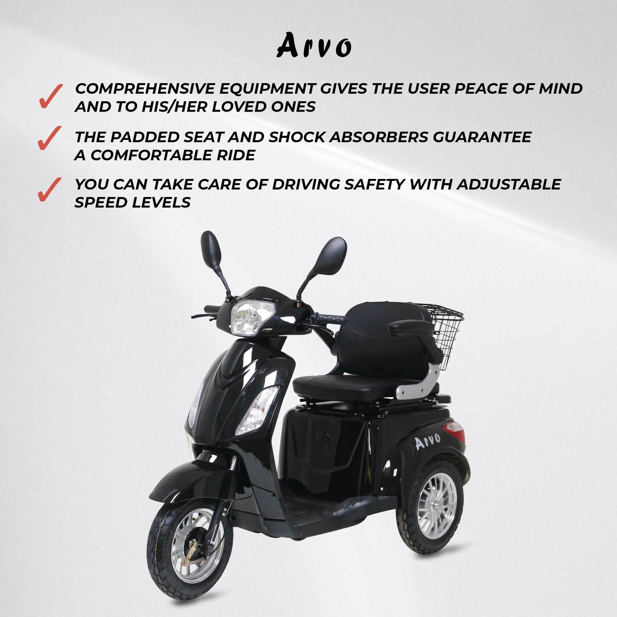 Arvo Seniorenmobil P300 Schwarz