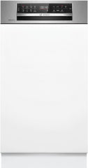 Bosch SPV2IKX10E Serie 2 Smarter Geschirrspüler vollintegriert, 45 cm breit, Besteckkorb, Extra Trocknen auf Knopfdruck, InfoLight roter Lichtpunkt am Boden, AquaStop Schutz gegen Wasserschäden, Weiß