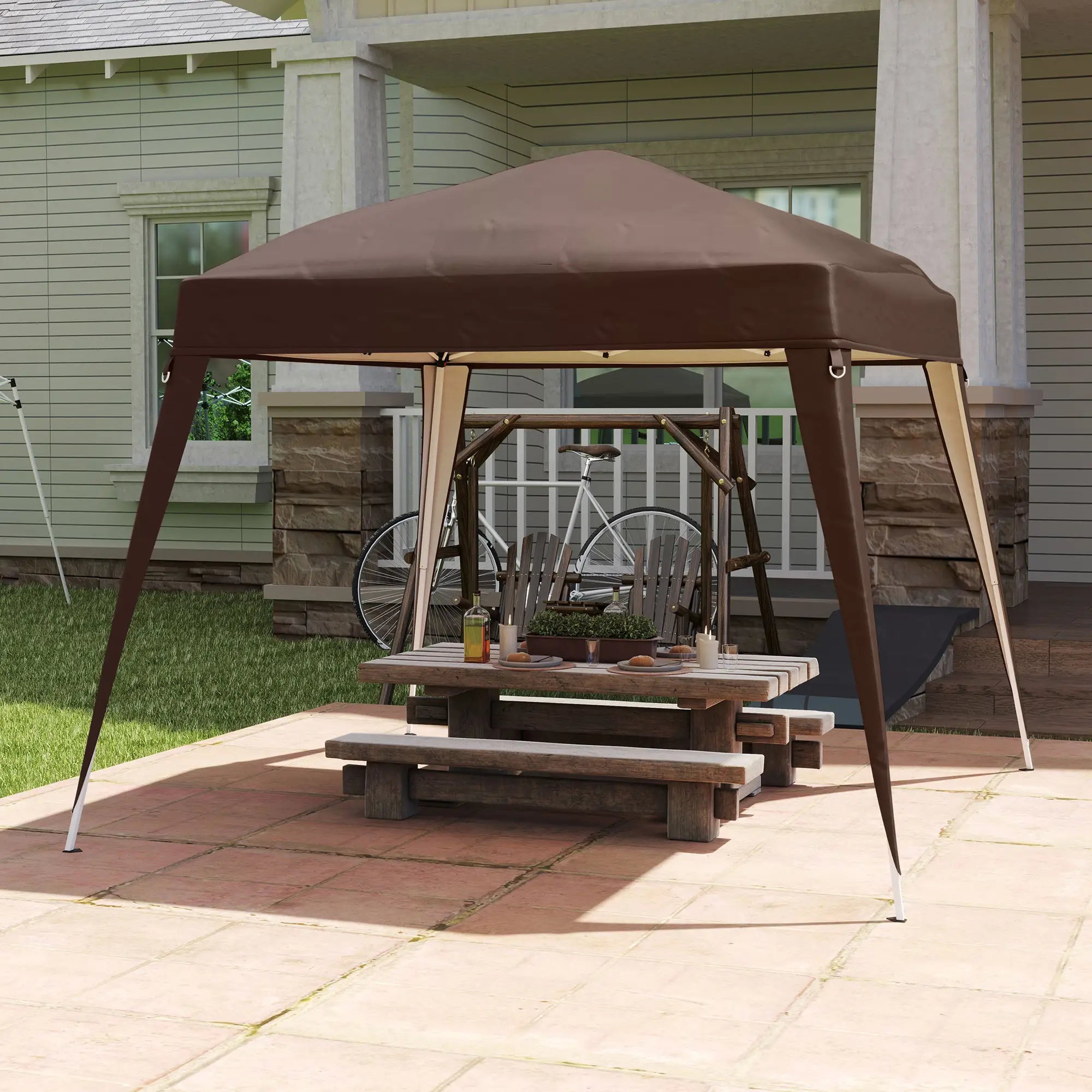 Outsunny Pavillon Ersatzdach UV50+ faltbar