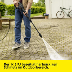 Kärcher Hochdruckreiniger K 5 Power Control, Druck: max. 145 bar, Fördermenge: 500 l/h, Flächenleistung: 40 m²/h, Wasserfilter, Gewicht: 13 kg, Hochdruckschlauch und -pistole, Dreckfräser, Strahlrohr
